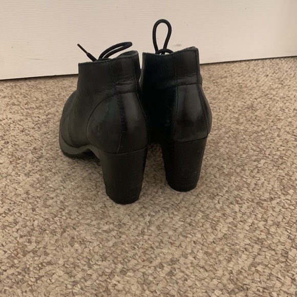 Dr Martens black leather platform lace up Oxford chunky heel shoes sz 6 - Picture 5 of 8